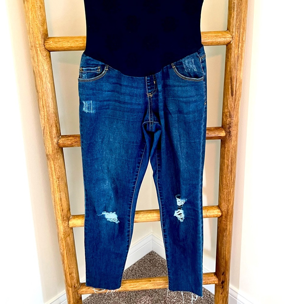 Jessica Simpson Maternity Distressed Skinny Jeans